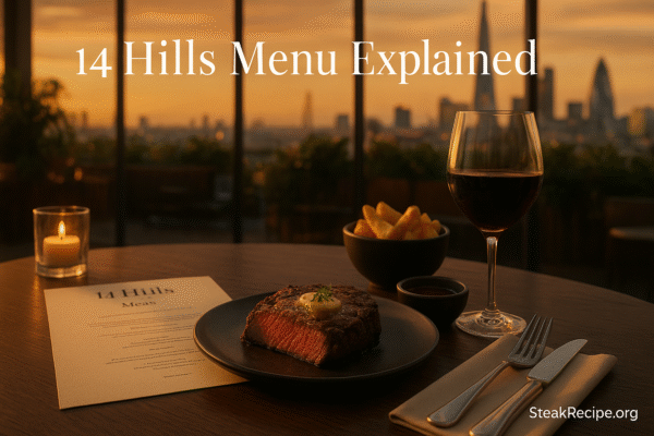 14 Hills Menu Explained