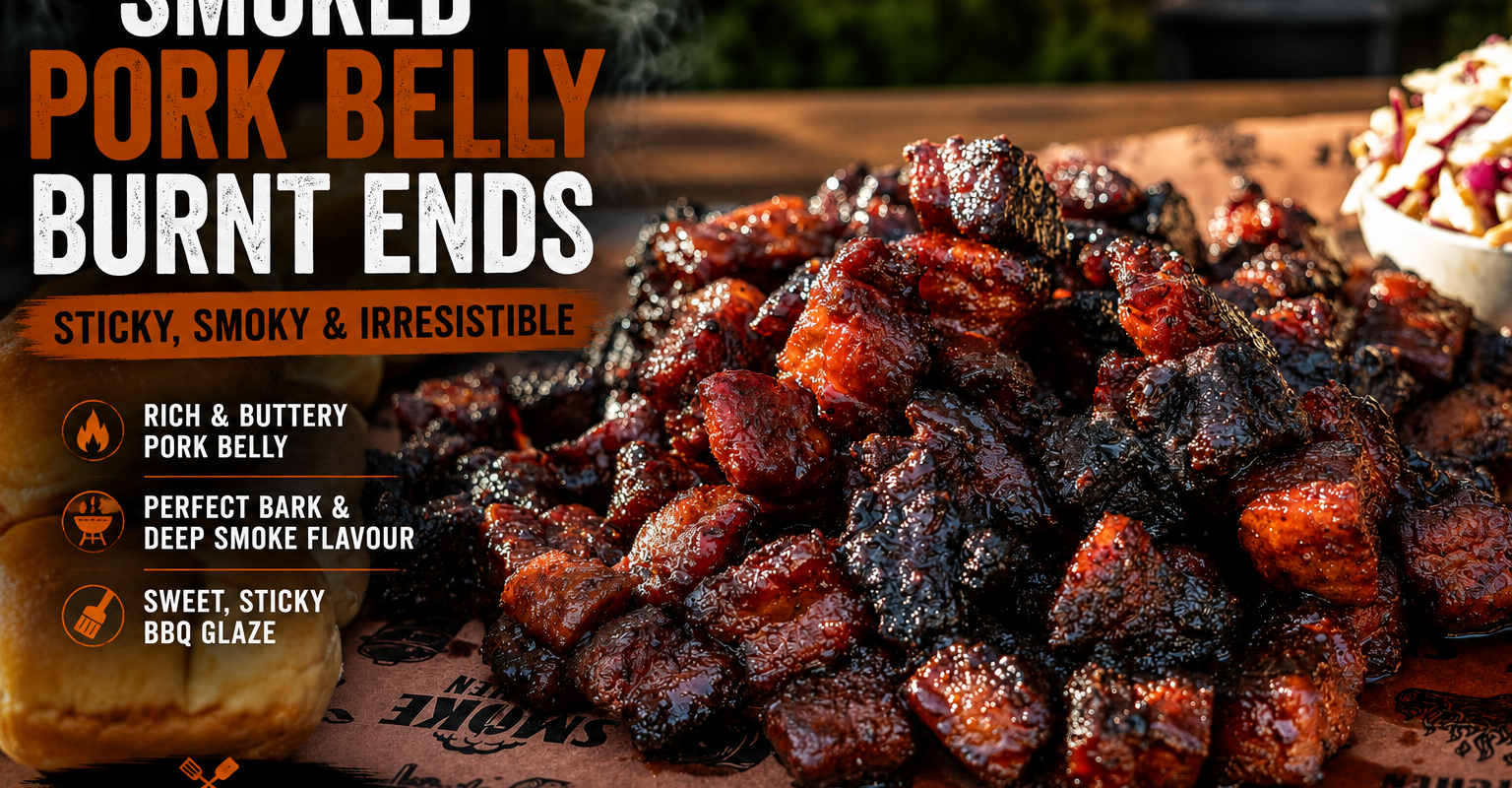 Smoked Pork Belly Burnt Ends