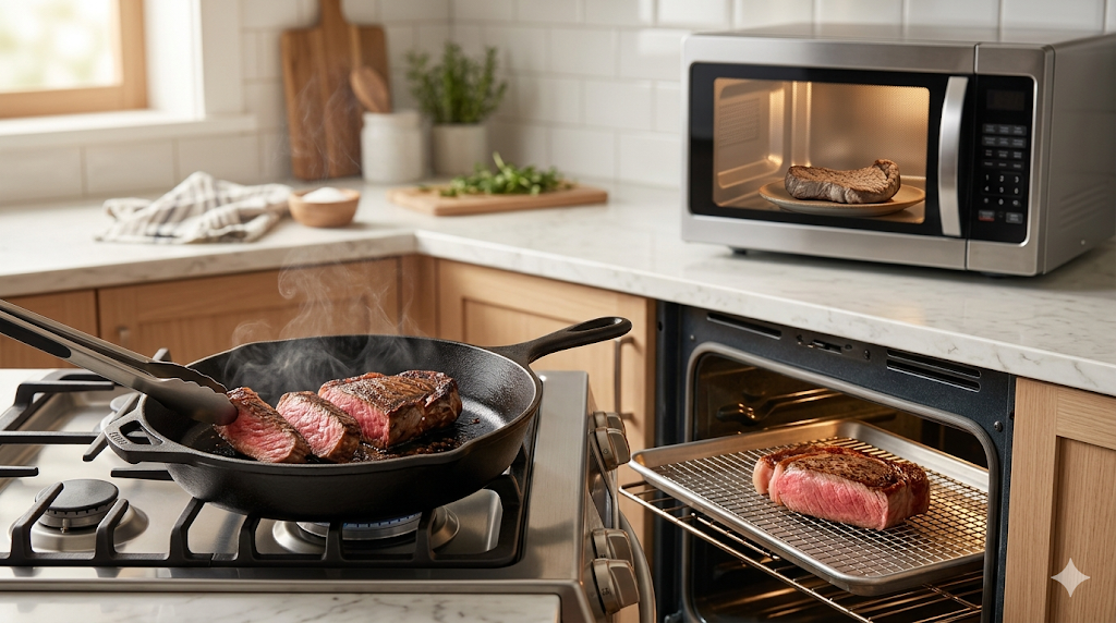 How to Reheat Steak the Right Way in 2026 (No More Dry, Rubbery Meat)